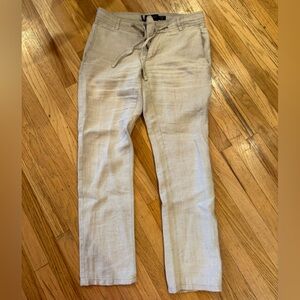 Black Brown 1826 Linen Blend Pants – Light Beige – Size 30